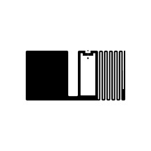 Etykieta flagowa RFID UHF OS2040-U8 – medycyna, farmacja, handel detaliczny (55x30 mm, NXP UCODE)