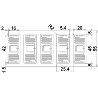 Etykieta RFID UHF OS4025 45x18 mm FM13UF0051E - Dongguan OS RFID