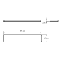 Xerafy TEX 55x12 Silicone – Wytrzymały tag RFID do pralni przemysłowych
